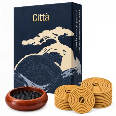 Città Oud Coil Incense Gift Set — 2H Coils + Incense Holder | Gift Box